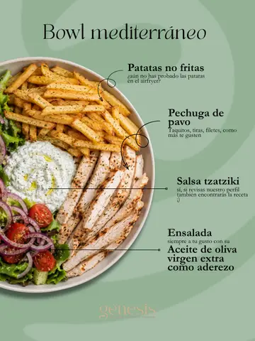 Bowl mediterráneo: imagen de la receta